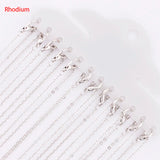 12Pcs K Clasp Necklace Chains for DIY Jewelry Making