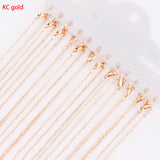 12Pcs K Clasp Necklace Chains for DIY Jewelry Making