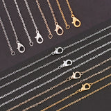 12Pcs K Clasp Necklace Chains for DIY Jewelry Making