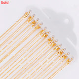 12Pcs K Clasp Sequins Necklace Chains for Jewelry Making