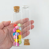 12Pcs 60ml Clear Glass Jars for Jewelry Display Crafts Vials