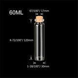 12Pcs 60ml Clear Glass Jars for Jewelry Display Crafts Vials