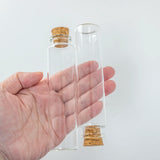 12Pcs 60ml Clear Glass Jars for Jewelry Display Crafts Vials