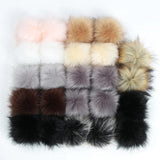 12Pcs Faux Fur Pom Poms for Hats DIY Knitting Accessories