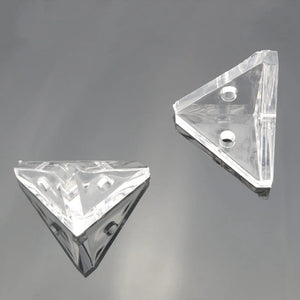 12Pcs Acrylic Corner Brackets Clear 3-Hole Right Angle Brace Brackets