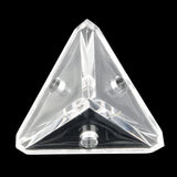12Pcs Acrylic Corner Brackets Clear 3-Hole Right Angle Brace Brackets