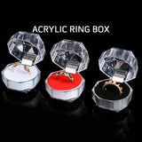 12Pcs Acrylic Ring Earring Box Wedding Packaging Storage Display