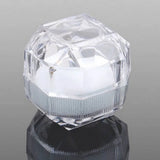 12Pcs Acrylic Ring Earring Box Wedding Packaging Storage Display