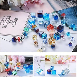 12Pcs Resin Molds Gemstone Jewelry Making