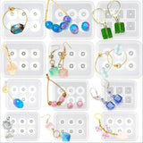 12Pcs Resin Mold Gemstone Beads Jewelry Making Tools