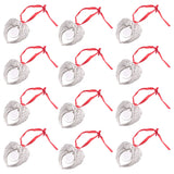 12Pcs Angel Wing Sublimation Ornaments Christmas Xmas Party Decor