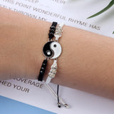 12Pcs Yin Yang Charm Bracelet Set Tai Chi Pendant