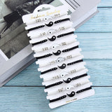 12Pcs Yin Yang Charm Bracelet Set Tai Chi Pendant