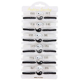 12Pcs Yin Yang Charm Bracelet Set Tai Chi Pendant
