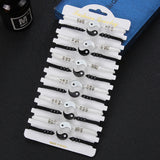 12Pcs Yin Yang Charm Bracelet Set Tai Chi Pendant