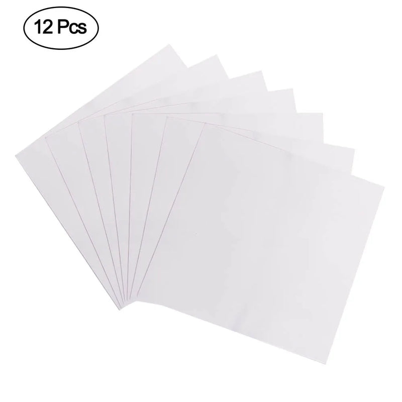 12Pcs Blank Metal Card 15x15x0.05cm Aluminium Panel for DIY Laser Engraving