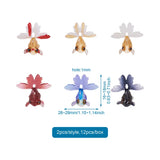 12Pcs DIY Jewelry Making Resin Goldfish Charms