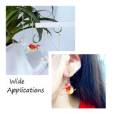 12Pcs DIY Jewelry Making Resin Goldfish Charms