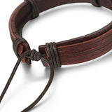 12Pcs Braided Leather Bracelet for Men Women Cuff Wrap Bracelet