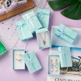 12Pcs Cardboard Jewelry Set Boxes With Sponge Necklace Earring Storage
