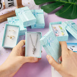 12Pcs Cardboard Jewelry Set Boxes With Sponge Necklace Earring Storage