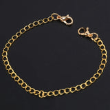 12Pcs Stainless Steel Chain Extender for DIY Jewelry Making, Silver