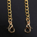 12Pcs Stainless Steel Chain Extender for DIY Jewelry Making, Silver
