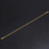 12Pcs Stainless Steel Chain Extender for DIY Jewelry Making, Silver