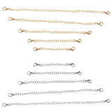 12Pcs Stainless Steel Chain Extender for DIY Jewelry Making, Silver