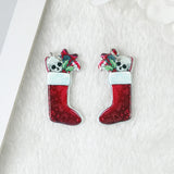 12Pcs Christmas Charms Creepy Santa Claus Jingle Bell Stocking Cake Tree Crutch