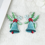 12Pcs Christmas Charms Creepy Santa Claus Jingle Bell Stocking Cake Tree Crutch