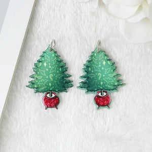 12Pcs Christmas Charms Creepy Santa Claus Jingle Bell Stocking Cake Tree Crutch
