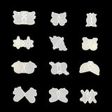 12Pcs Christmas Earrings Stud Resin Mold Bell Snowflake Elk Santa Hat Pendant