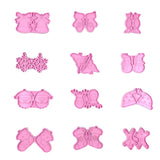 12Pcs Christmas Earrings Stud Resin Mold Bell Snowflake Elk Santa Hat Pendant