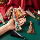 12Pcs Christmas Jute Rope Tassel Pendants for Home Decoration