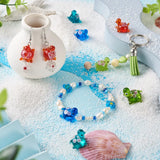 12Pcs Turtle Lampwork Bead Glass Beads DIY Earrings Bracelet Charm Jewelry