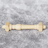 12Pcs 1/12 Scale Spindles Wooden Balusters for DIY Stair Railing Decoration Toys