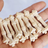 12Pcs 1/12 Scale Spindles Wooden Balusters for DIY Stair Railing Decoration Toys