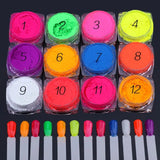 Fluorescent UV Pigment Powder Glow in the Dark Resin Pigment Kit