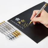 12Pcs Silver Epoxy Resin Drawing Pen Metallic Permanent Markers