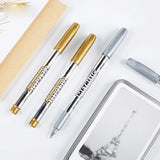 12Pcs Silver Epoxy Resin Drawing Pen Metallic Permanent Markers