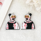 12Pcs Bloody Clown Charms for DIY Earring Necklace Making