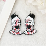 12Pcs Bloody Clown Charms for DIY Earring Necklace Making