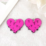 12Pcs Halloween Charms Horror Hottie Bloody Spooky Heart Acrylic Jewelry