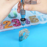 12Pcs Hand Drill Jewelry Kit Pin Vise Resin Casting Molds Steel Drill Bits