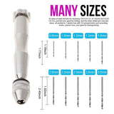 12Pcs Hand Drill Kit for Resin Molds with 10 Bits