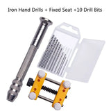 12Pcs Hand Drill Jewelry Tools Kit Pin Vise for Resin Casting Molds