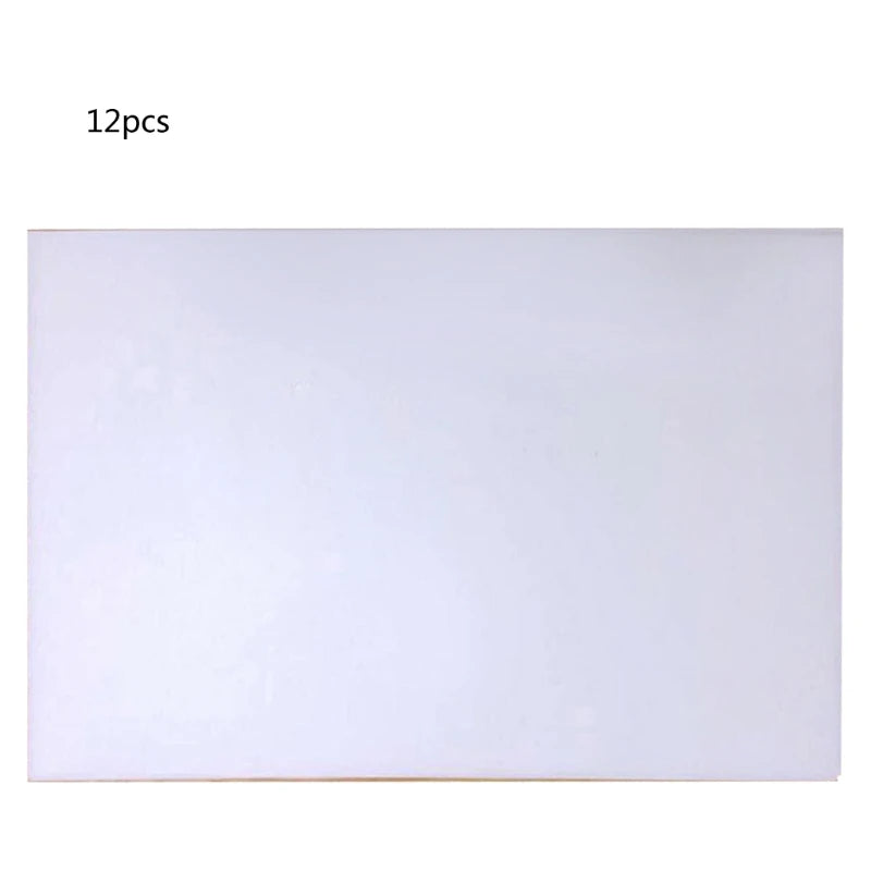 12Pcs Luminous Blank Heat Shrink Paper Film Sheets Glow in the Dark