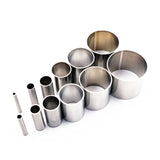 12Pcs Hole Hollow Punch Cutter Stainless Steel Round Circle Ring Clay Cutters 