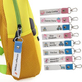 12Pcs Customizable ID Labels Keychain for Kids Bags Clothing